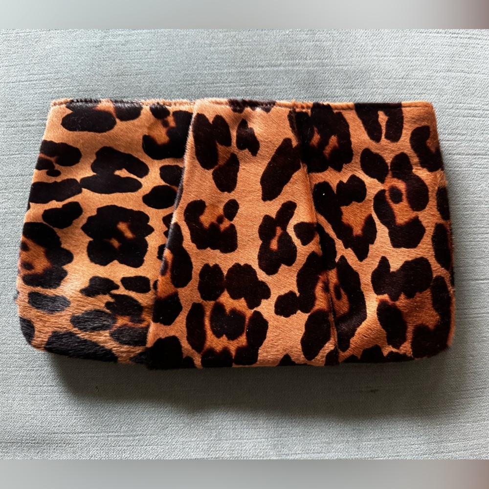Henri Bendel- Kaia Peterka Leopard Print Bag - Black and Brown
